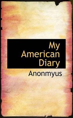 Cover image for My American Diary