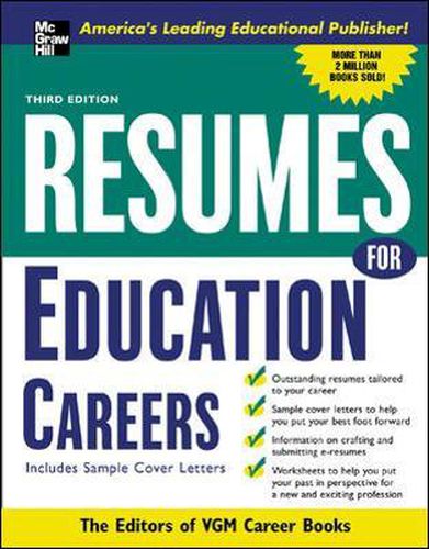 Cover image for Resumes for Education Careers