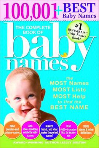 Cover image for The Complete Book of Baby Names: The Most Names (100,001+), Most Unique Names, Most Idea-Generating Lists (600+) and the Most Help to Find the Perfect Name