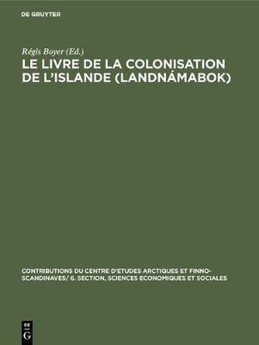 Le livre de la colonisation de l'Islande (Landnamabok)