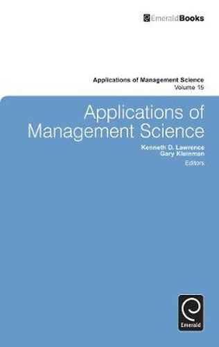 Cover image for Applications of Management Science