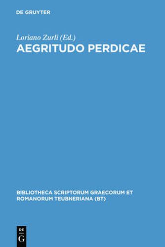 Cover image for Aegritudo Perdicae Pb