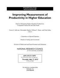 Cover image for Improving Measurement of Productivity in Higher Education