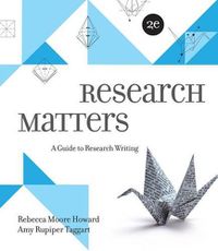 Cover image for Research Matters 2e with Connect Composition for Research Matters 2e