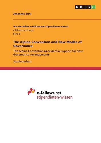 Cover image for The Alpine Convention and New Modes of Governance