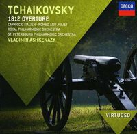 Cover image for Tchaikovsky 1812 Overture Capriccio Italien Romeo And Juliet Fantasy Overture