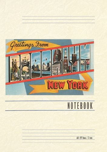Cover image for Vintage Lined Notebook Greetings from Brooklyn, New York