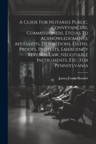 Cover image for A Guide For Notaries Public, Conveyancers, Commissioners, Etc. As To Acknowledgments, Affidavits, Depositions, Oaths, Proofs, Protests, Emergency Revenue Law, Negotiable Instruments, Etc. For Pennsylvania