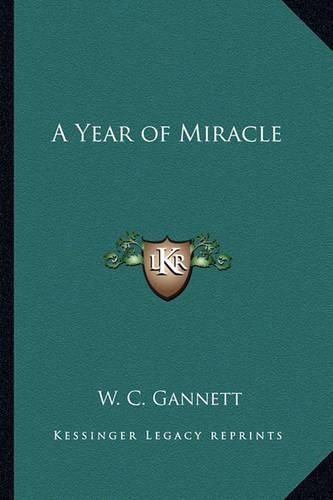 Cover image for A Year of Miracle