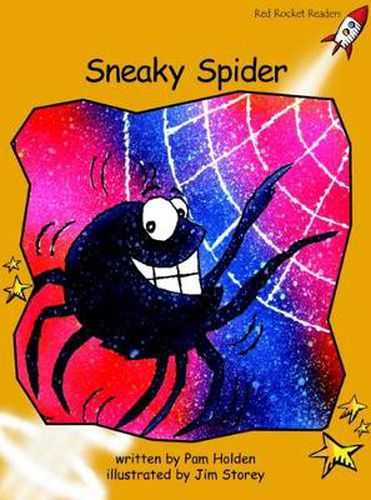 Cover image for Red Rocket Readers: Fluency Level 4 Fiction Set A: Sneaky Spider (Reading Level 21/F&P Level J)