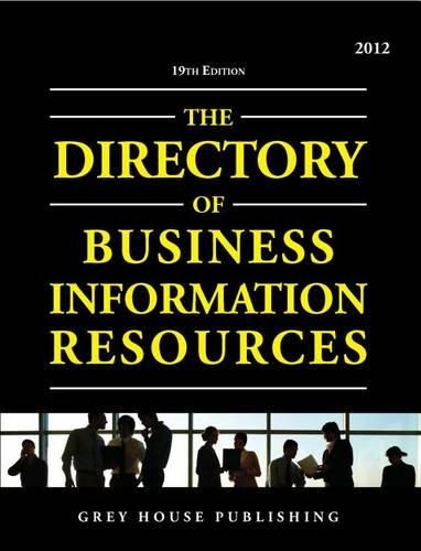 Cover image for Directory of Business Information Resources, 2013