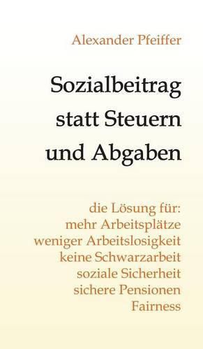 Cover image for Sozialbeitrag statt Steuern und Abgaben