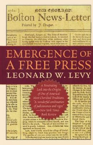 Cover image for Emergence of a Free Press
