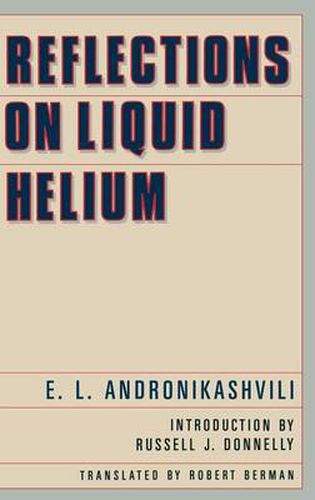 Cover image for Reflections on Liquid Helium