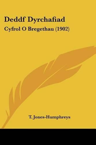 Cover image for Deddf Dyrchafiad: Cyfrol O Bregethau (1902)