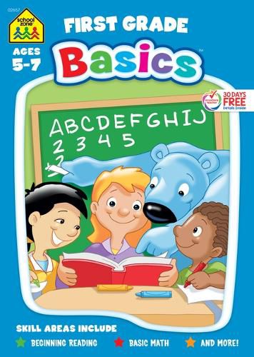 Cover image for School Zone First Grade Basics 96-Page Workbook