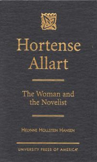 Cover image for Hortense Allart: The Woman and the Novelist