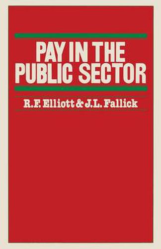 Cover image for Pay in the Public Sector