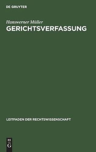 Cover image for Gerichtsverfassung