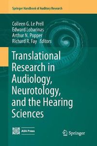 Cover image for Translational Research in Audiology, Neurotology, and the Hearing Sciences