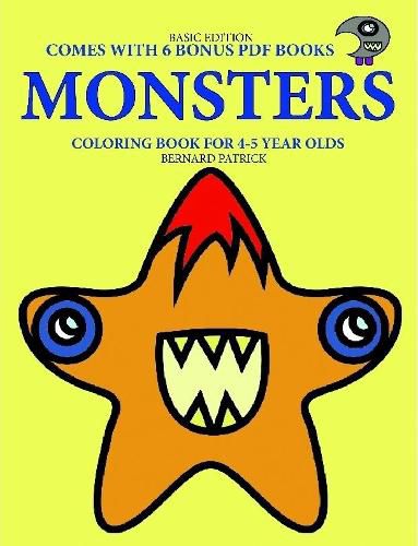 Cover image for Coloring Book for 4-5 Year Olds (Monsters)