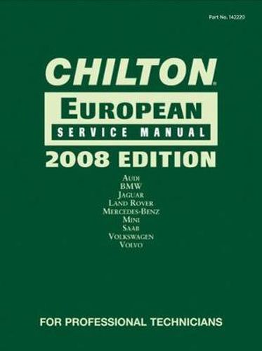 Cover image for Chilton European Service Manual, 2008 Edition