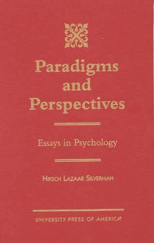 Cover image for Paradigms and Perspectives: Essays in Psychology