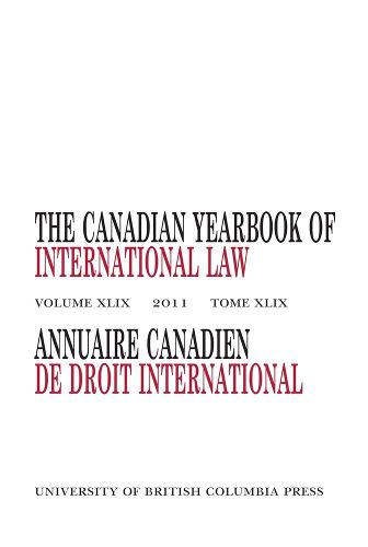 Cover image for The Canadian Yearbook of International Law, Vol. 49, 2011