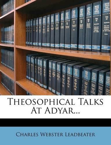 Cover image for Theosophical Talks at Adyar...