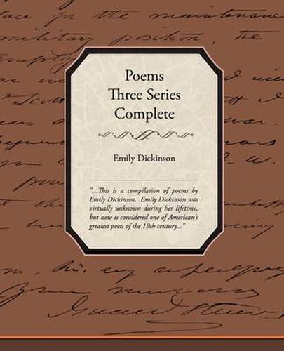 Cover image for Poems Three Series Complete