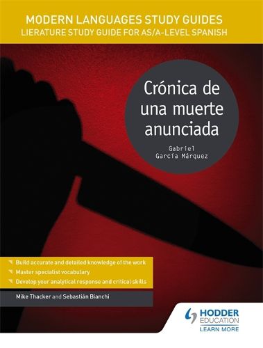 Cover image for Modern Languages Study Guides: Cronica de una muerte anunciada: Literature Study Guide for AS/A-level Spanish