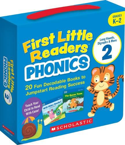 Cover image for First Little Readers: Phonics Set 2 / Long Vowels, Digraphs & More (Single-Copy Set): 20 Decodable Books for Beginning Readers