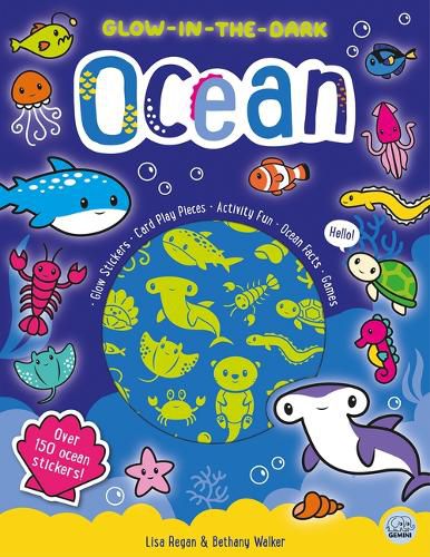 Cover image for Glow-In-The-Dark Ocean Sticker Activity Book