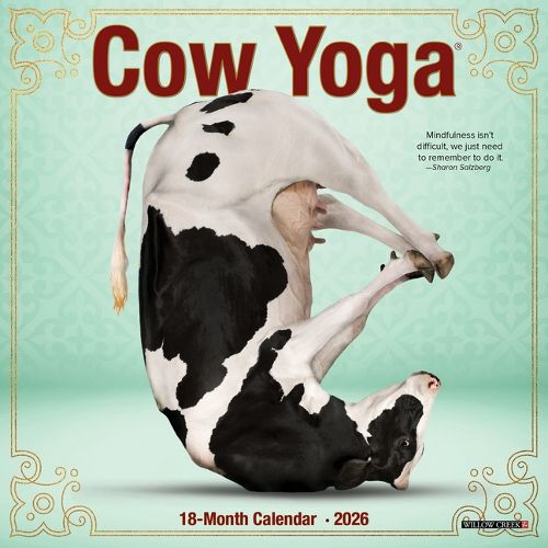 Cover image for Cow Yoga 2026 Mini Wall Calendar