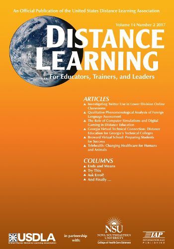 Cover image for Distance Learning - Volume 14: Issue 2