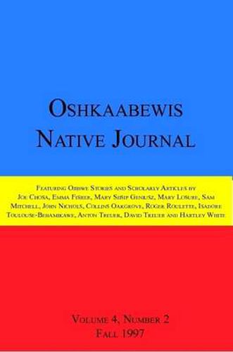 Cover image for Oshkaabewis Native Journal (Vol. 4, No. 2)