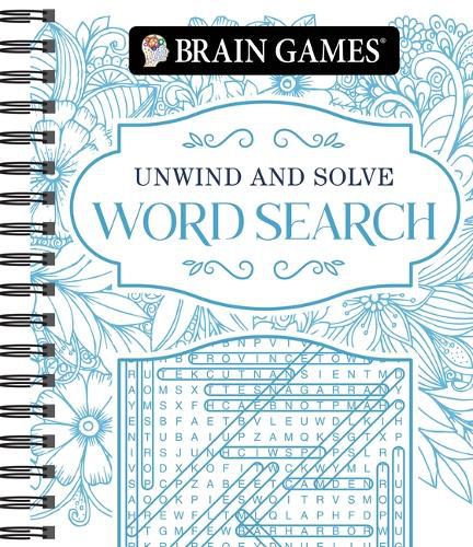Cover image for Brain Games - Unwind and Solve: Word Search