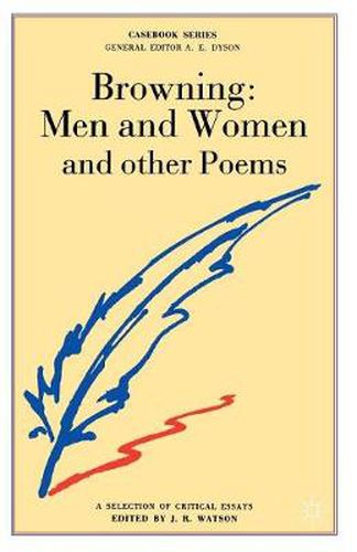 Cover image for Browning: Men and Women and other Poems