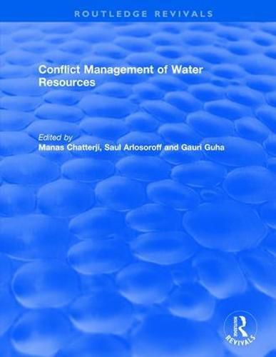 Cover image for Conflict Management of Water Resources