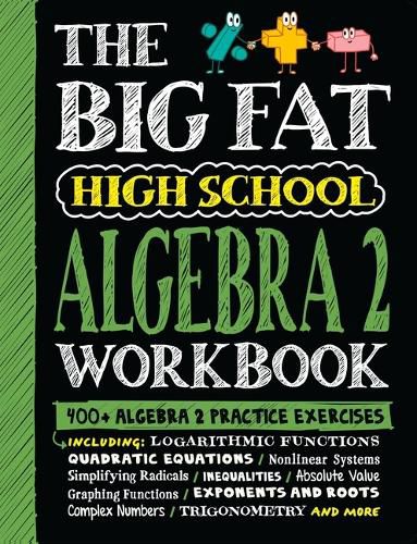 Cover image for The Big Fat High School Algebra 2 Workbook