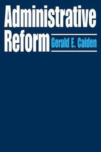 Cover image for Administrative Reform