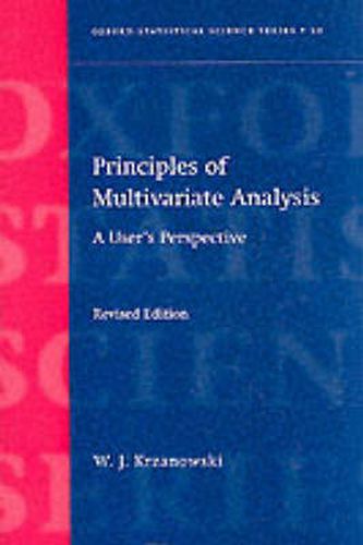 Cover image for Principles of Multivariate Analysis: a User's Perspective