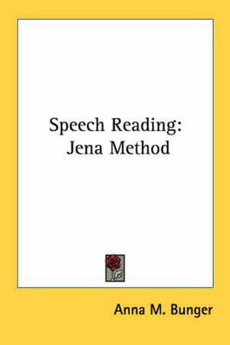 Cover image for Speech Reading: Jena Method