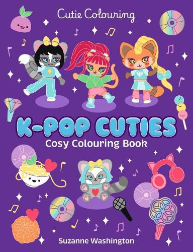 Cover image for K-pop Cuties Colouring Book