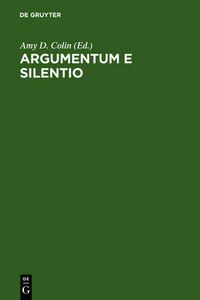 Cover image for Argumentum e Silentio: International Paul Celan Symposium/Internationales Paul Celan-Symposium