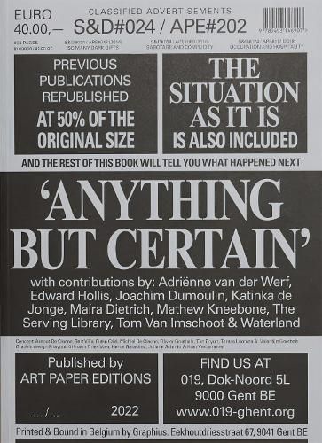 Cover image for S&D24: Anything But Certain