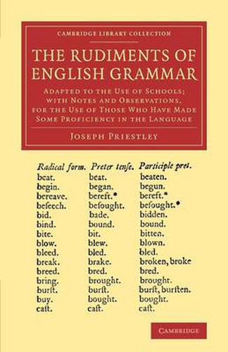 Cover image for The Rudiments of English Grammar: Adapted to the Use of Schools; with Notes and Observations, for the Use of Those Who Have Made Some Proficiency in the Language