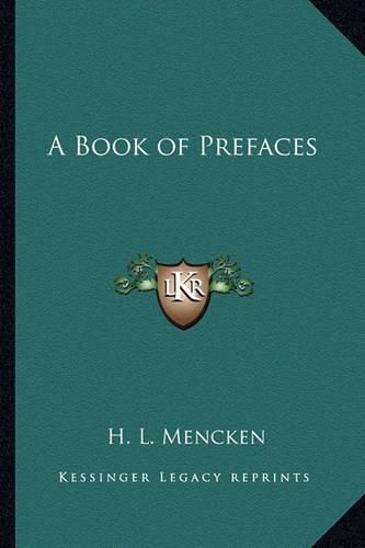 A Book of Prefaces