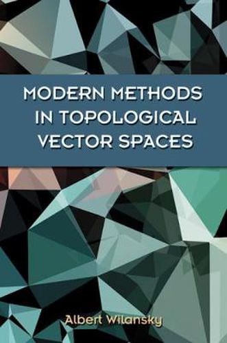 Cover image for Modern Methods in Topological Vector Spaces