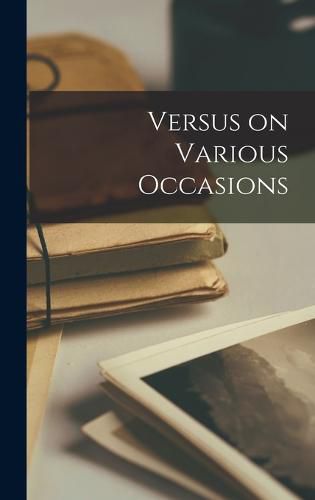 Cover image for Versus on Various Occasions
